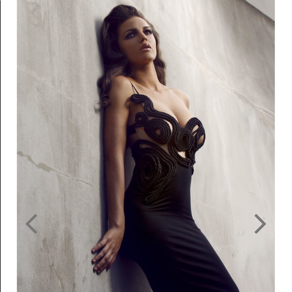 Galanni Black Debonair dress sz S